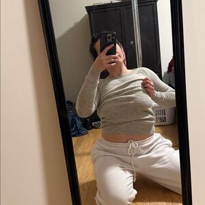 Gray Cashmere Sweater